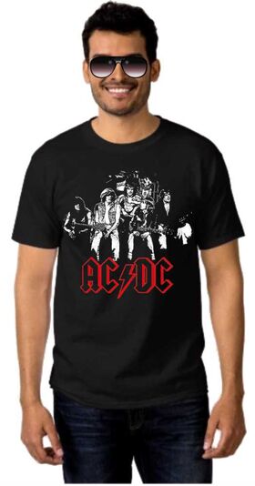 Rock t-shirt ACDC Original Band Members