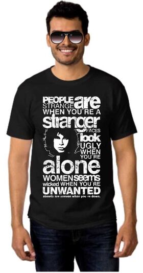 Μπλουζάκι Rock t-shirt JIM MORRISON People are Strange When You're a Stranger