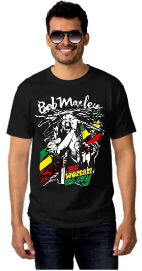 Μπλουζάκι Rock t-shirt BOB MARLEY No Woman No Cry